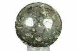 Polished Pyrite Sphere - Peru #264451-1